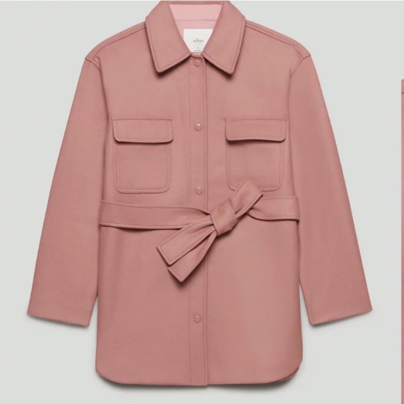 Aritzia Wilfred Rialto Shirt Jacket Nostalgia Rose Size XS - Picture 5 of 17